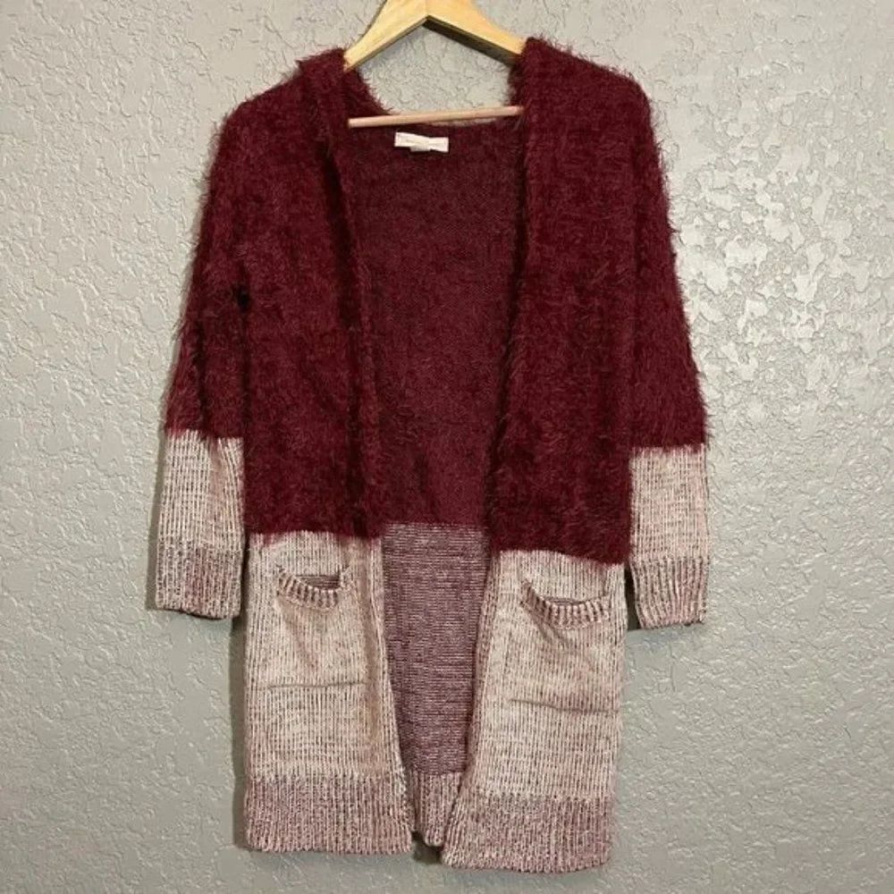 Treasure & Bond Long Open Cardigan with hood